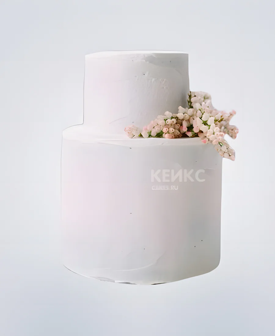 Торт минималистичный с кустовыми розами Торт минималистичный с кустовыми розами Фото