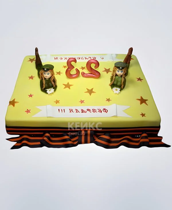Торт мальчикам на 23 февраля Фото