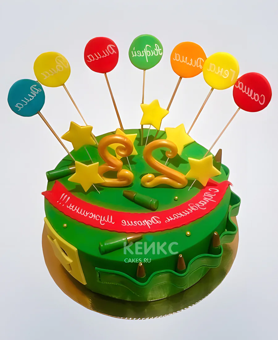Торт на 23 февраля для коллег на работе Торт на 23 февраля для коллег на работе Фото