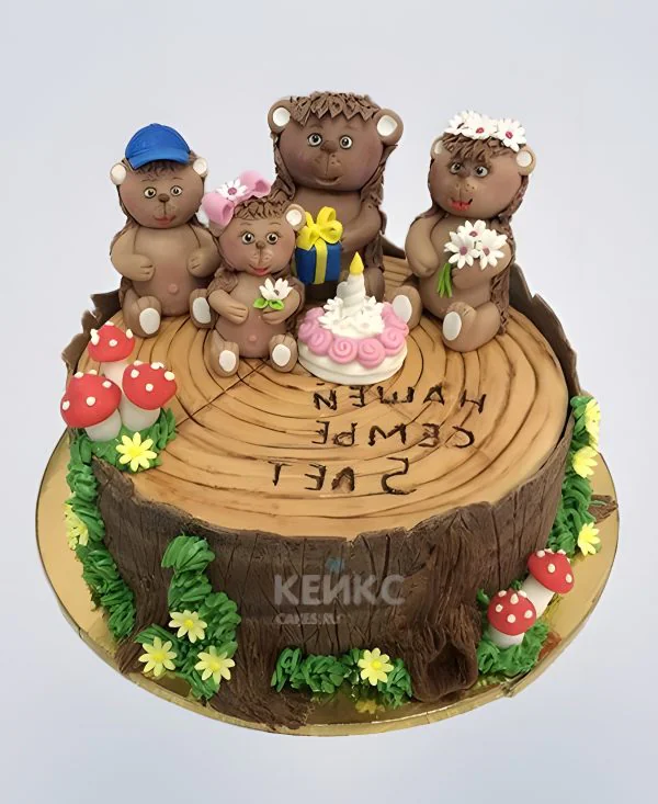 Торт на деревянную годовщину 5 лет вместе Торт на деревянную годовщину 5 лет вместе Фото