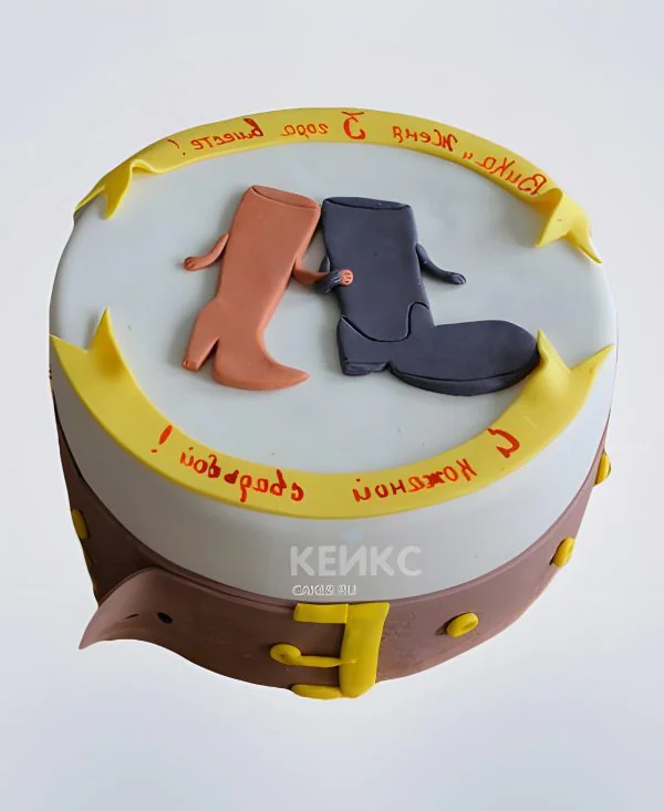 Торт на кожаную свадьбу 3 года Торт на кожаную свадьбу 3 года Фото