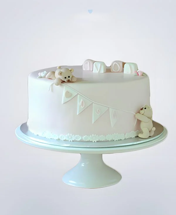 Торт на рождение девочки без мастики Торт на рождение девочки без мастики Фото