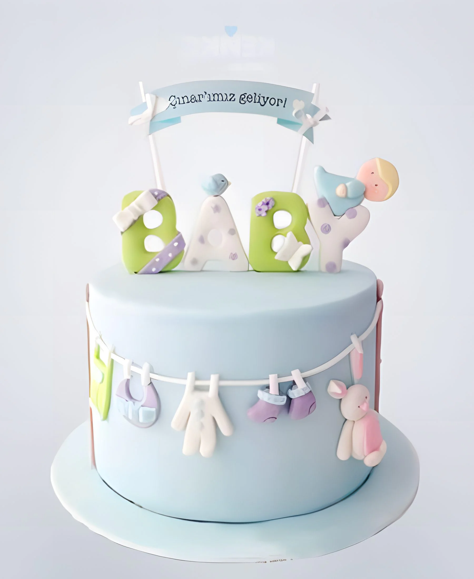 Красивый торт на рождение мальчика Фото