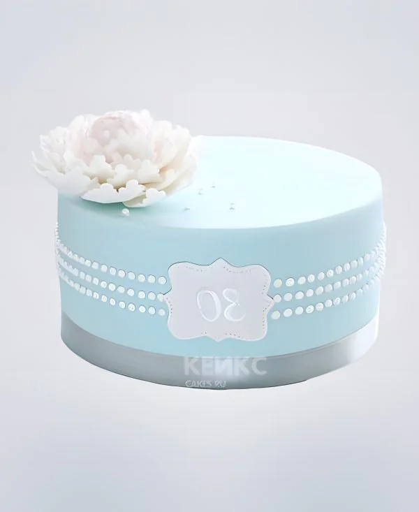 Торт на 30-летие свадьбы с жемчугом Фото