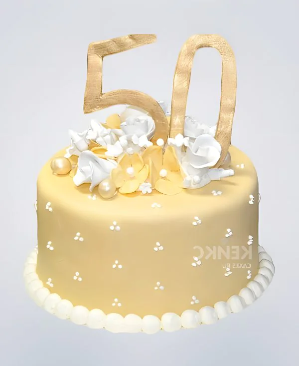 Торт на золотую свадьбу 50 лет Торт на золотую свадьбу 50 лет Фото