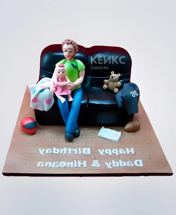 Торт в виде кожаного дивана Торт в виде кожаного дивана Фото