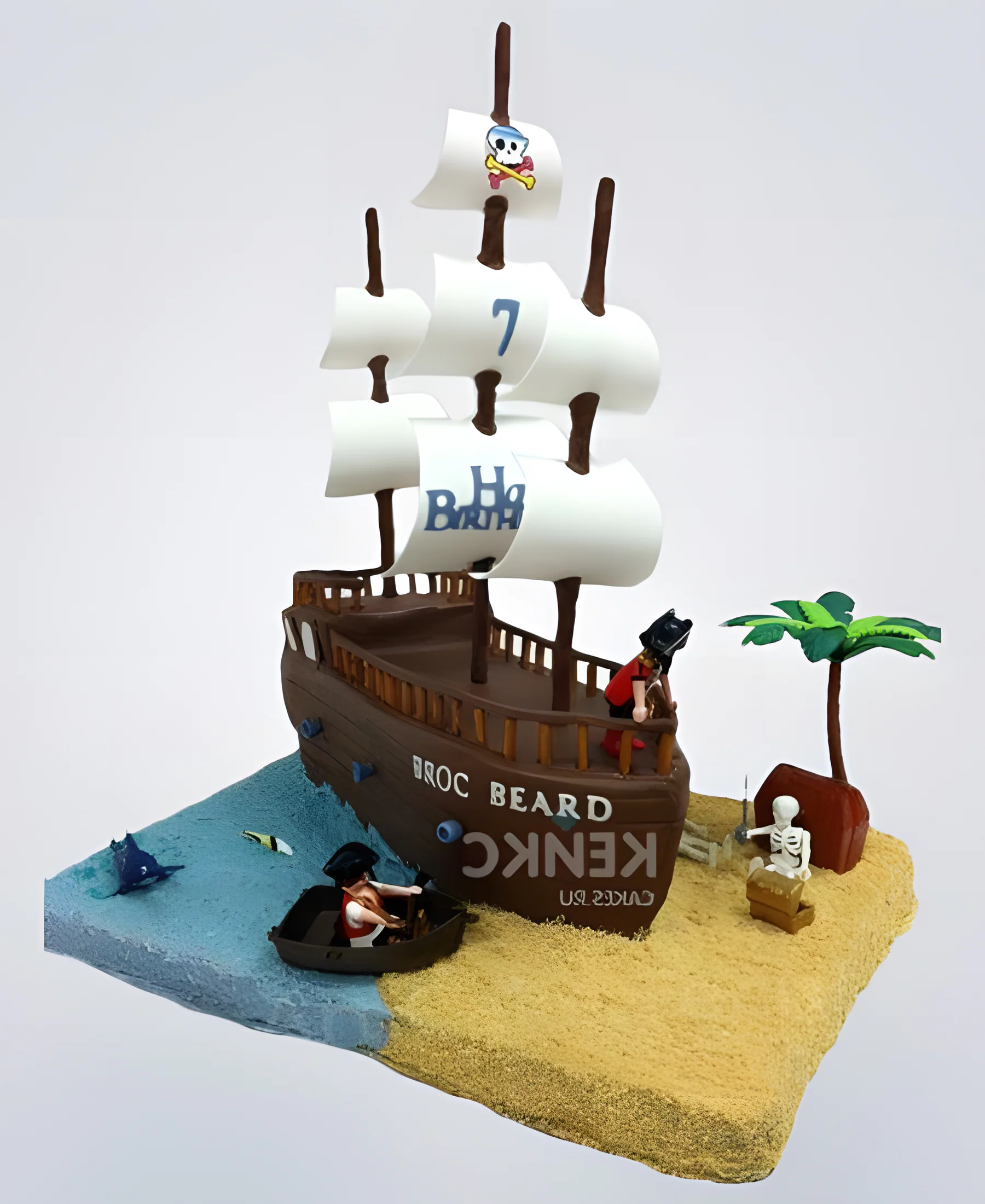 Торт Пиратский корабль для мальчика Фото