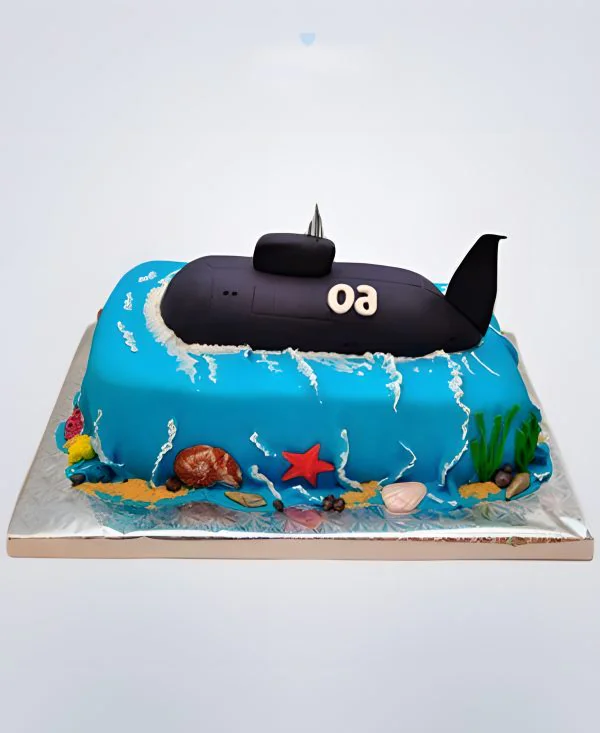 Торт черная подводная лодка Торт черная подводная лодка Фото