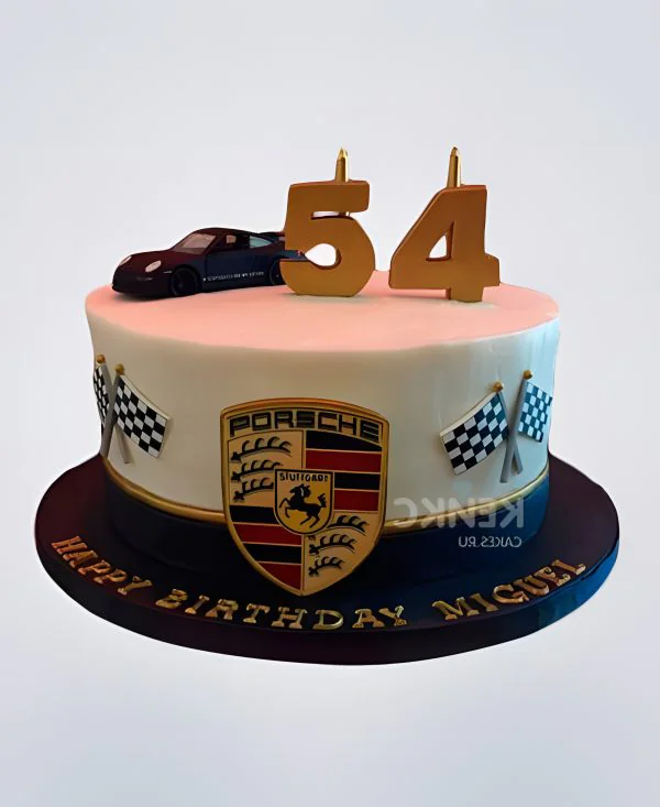 Торт Порше на день рождения мужчине Фото