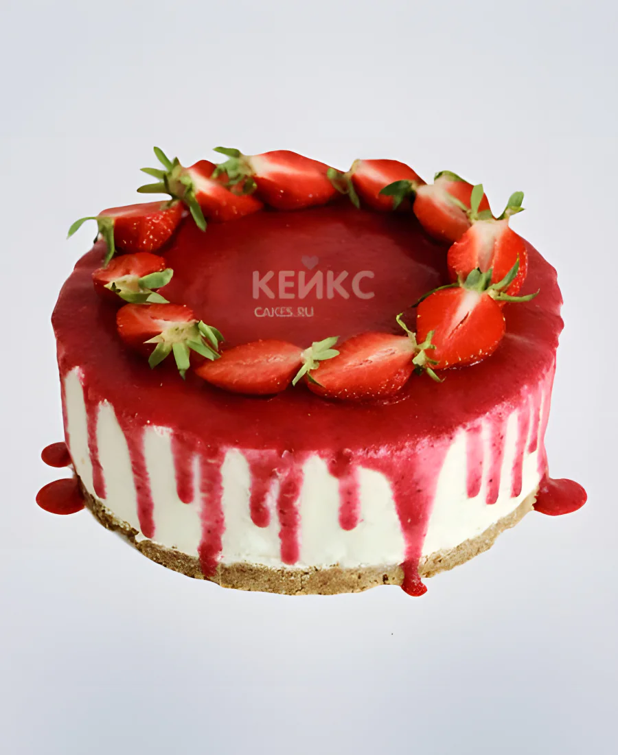 Торт, украшенный клубникой Торт, украшенный клубникой Фото