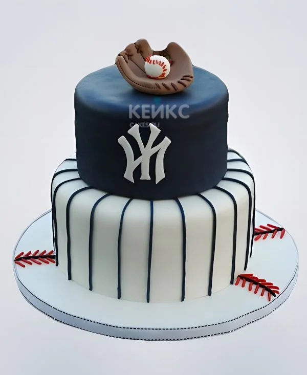 Торт с логотипом спортивной команды Фото
