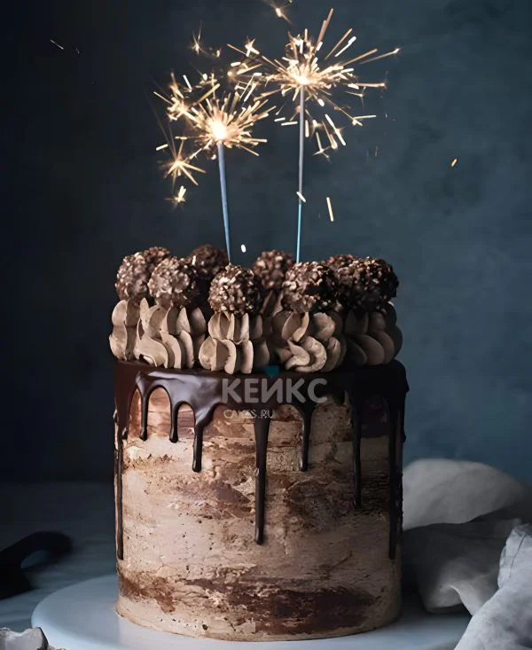 Шоколадный торт без мастики Шоколадный торт без мастики Фото