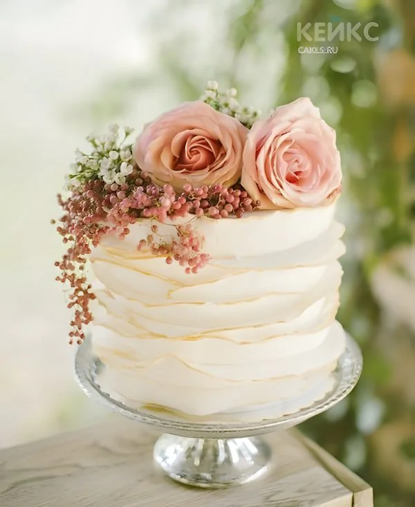 Торт с большими розами Торт с большими розами Фото