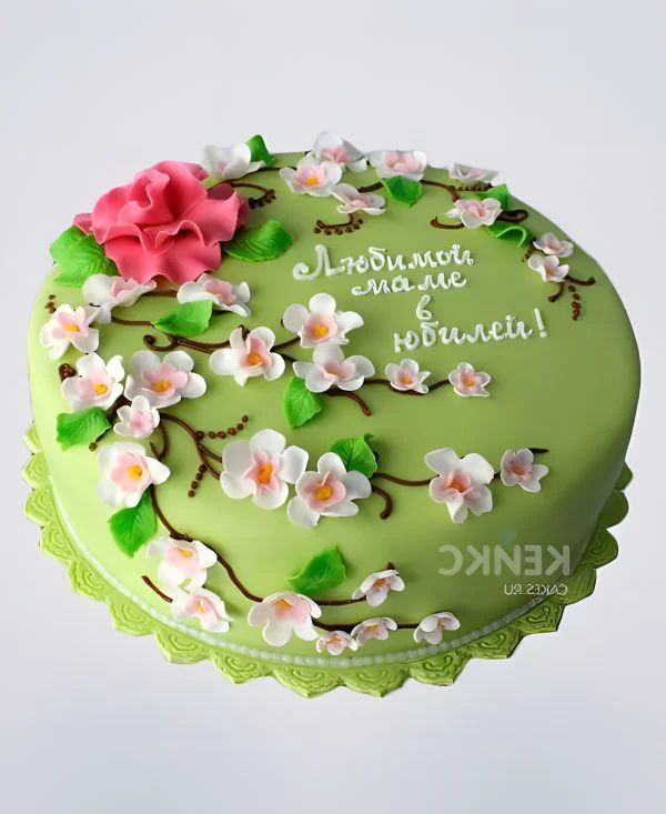 Торт с веточкой сакуры Торт с веточкой сакуры Фото