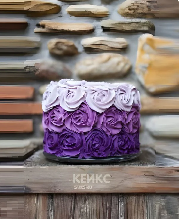 Торт сестре с розами из крема Фото