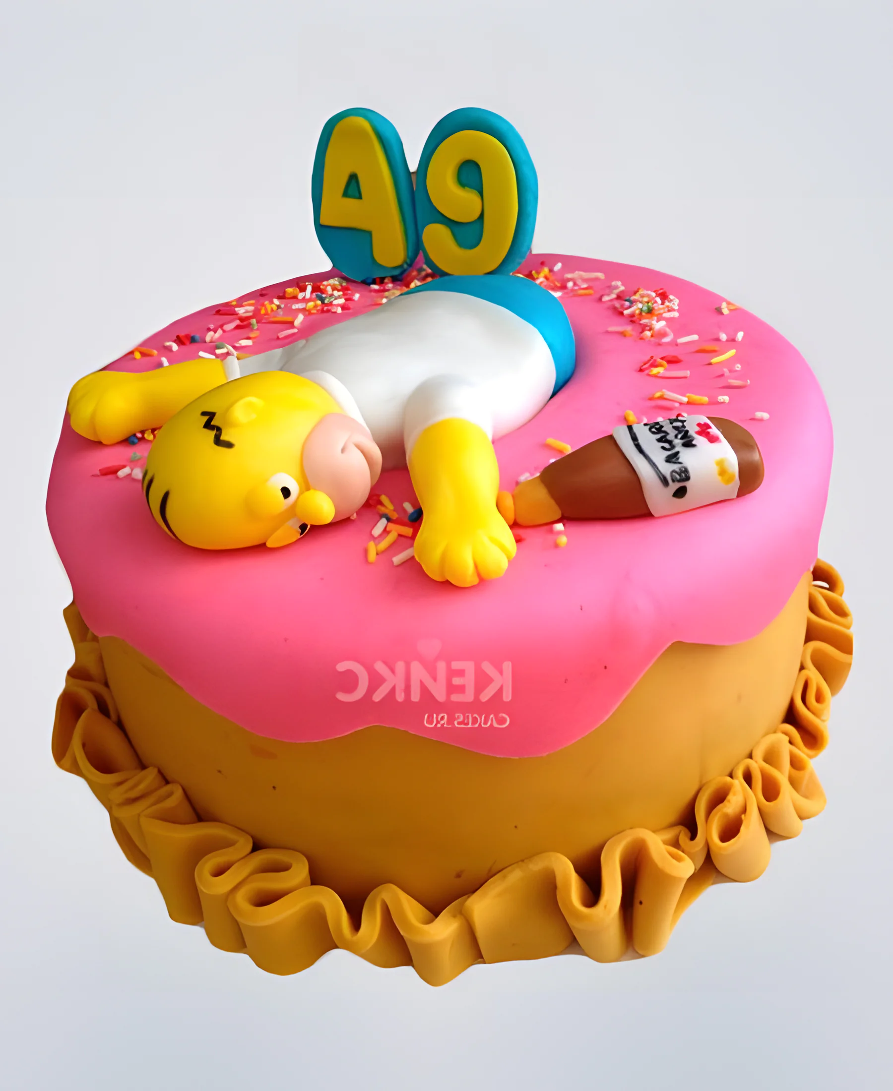 Торт Симпсоны пьяный Гомер Фото