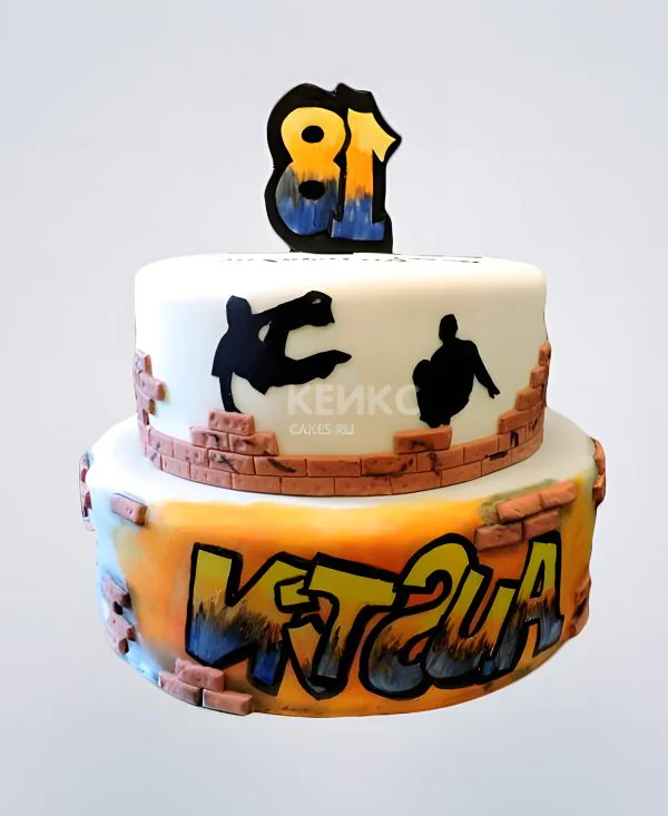 Торт в стиле Хип-хоп на 18 лет Торт в стиле Хип-хоп на 18 лет Фото
