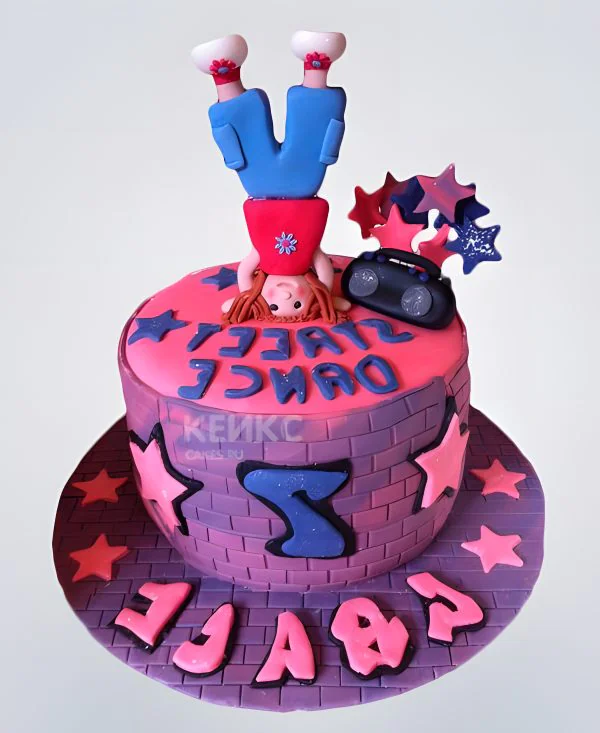 Торт в стиле Хип-хоп мальчику на 7 лет Фото