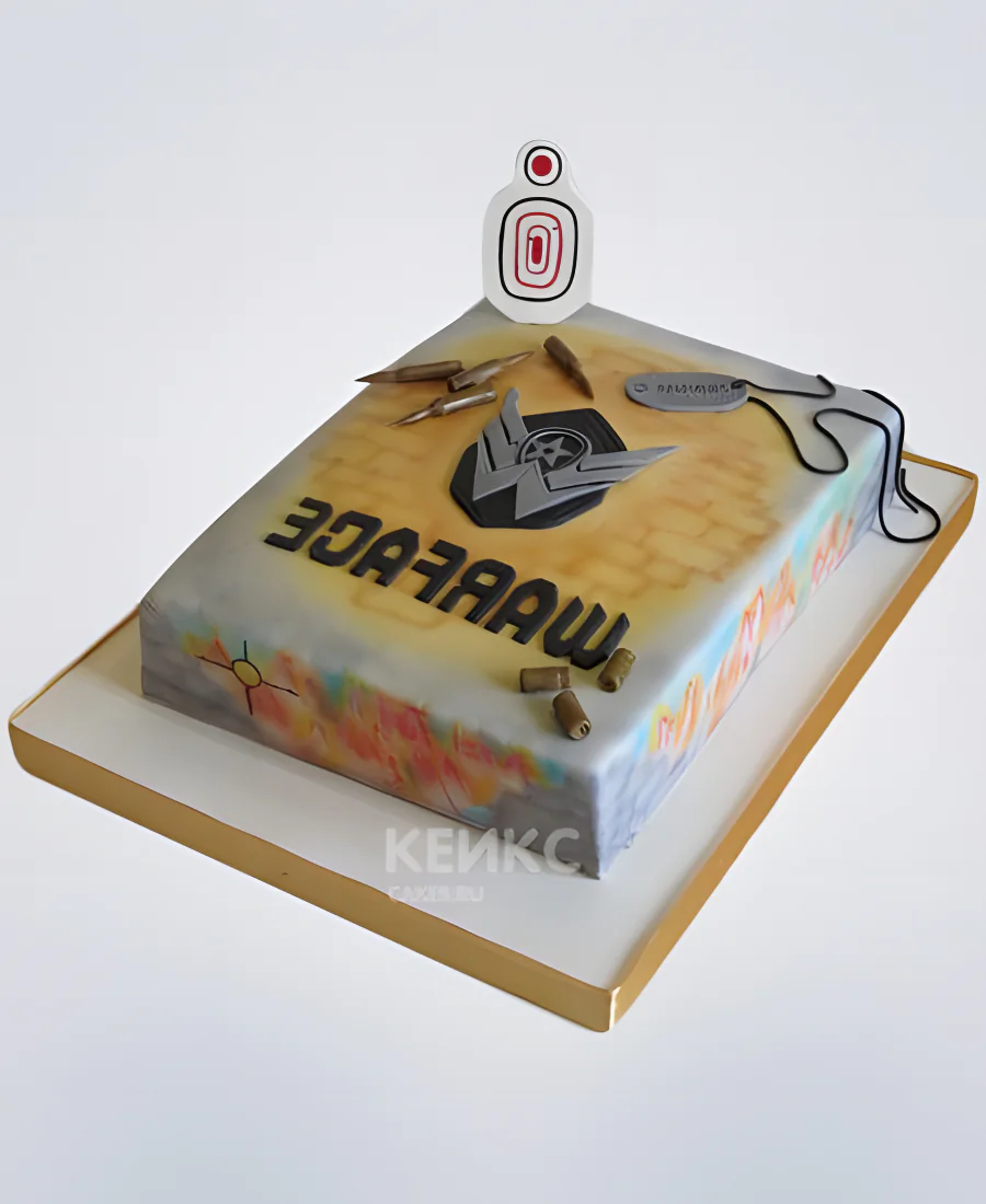 Торт Warface из мастики Фото