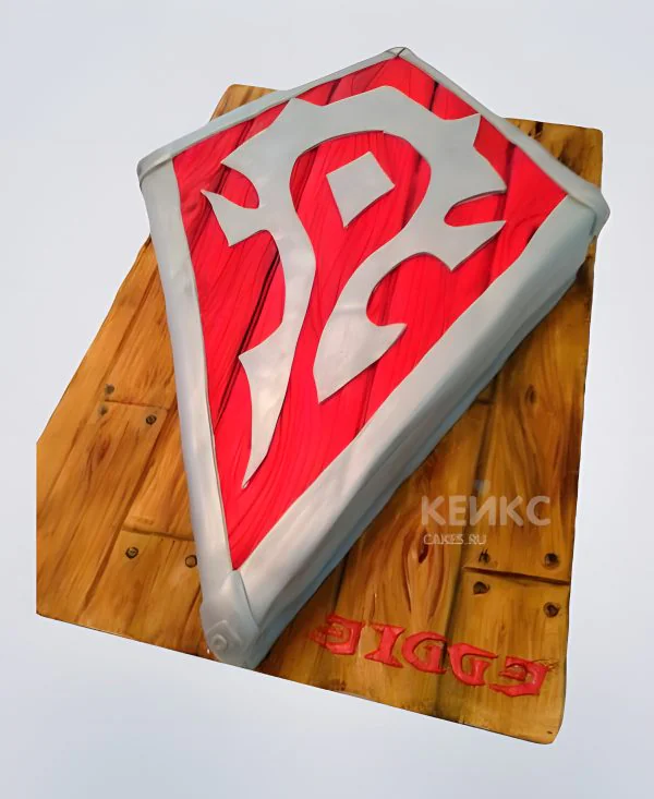 Торт в стиле компьютерной игры World of Warcraft Торт в стиле компьютерной игры World of Warcraft Фото