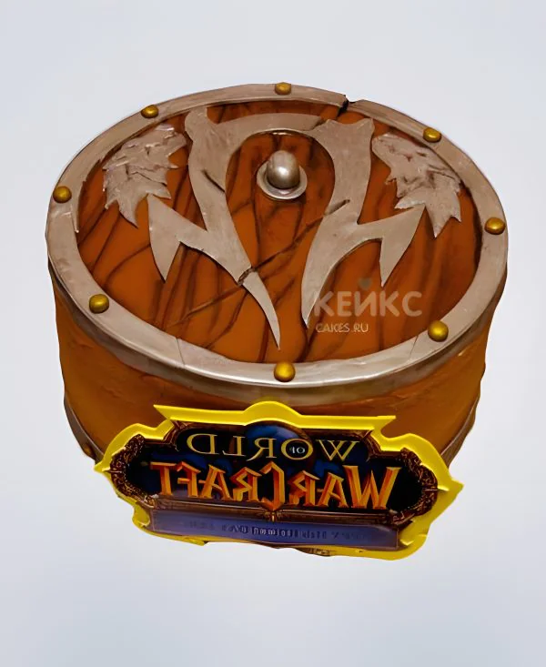 Торт с логотипом Варкрафт Торт с логотипом Варкрафт Фото