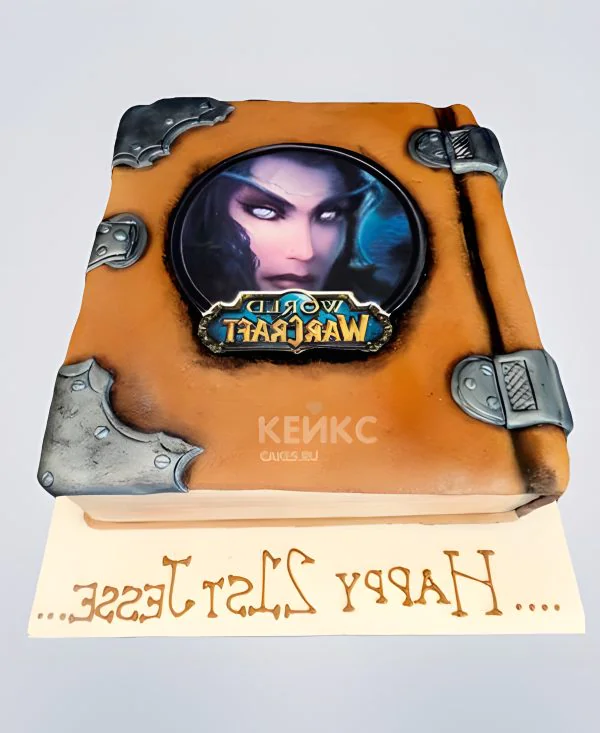 Торт в виде книги Варкрафт Торт в виде книги Варкрафт Фото
