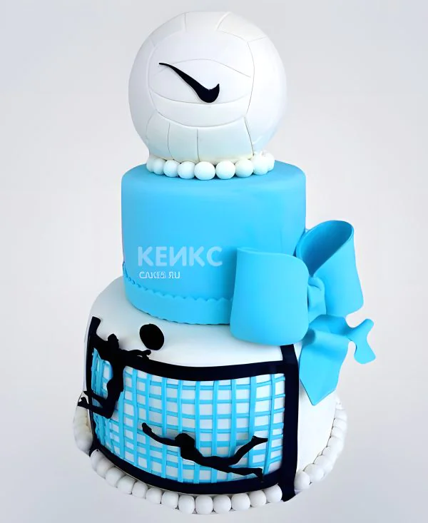 Торт на тему волейбол с днем рождения Торт на тему волейбол с днем рождения Фото
