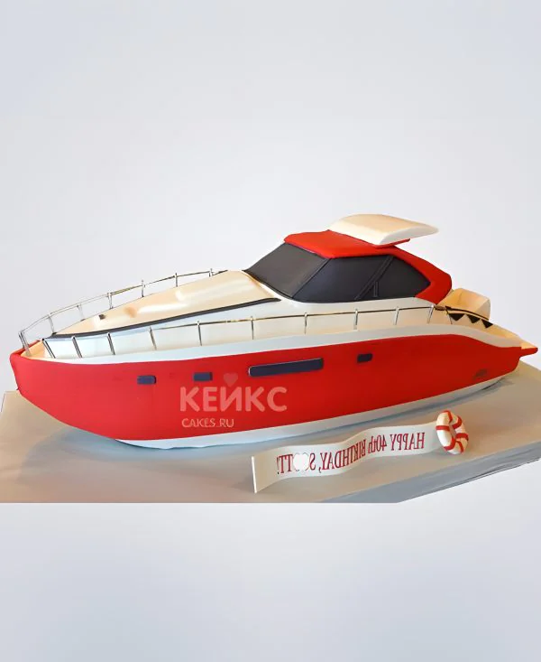 Шикарный торт в виде яхты Шикарный торт в виде яхты Фото