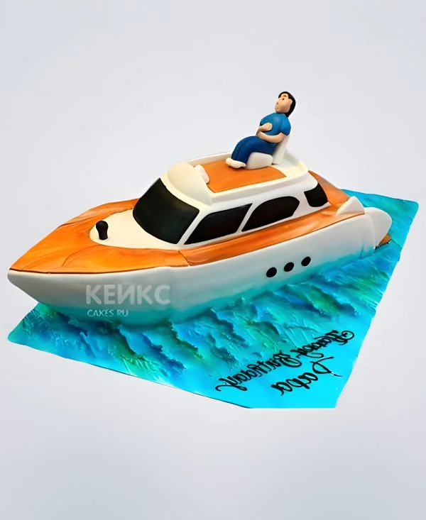 Торт в виде Яхты Торт в виде Яхты Фото