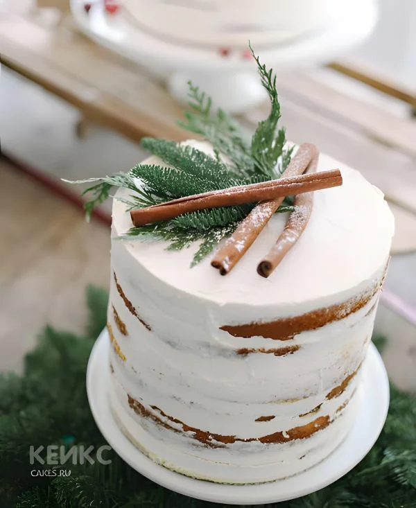 Торт с зимней тематикой Торт с зимней тематикой Фото