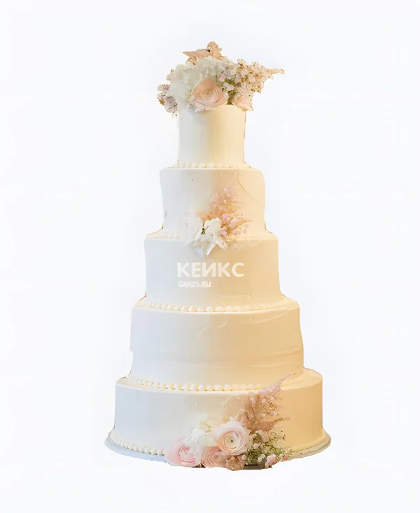 Красивый торт с жемчужинами Фото