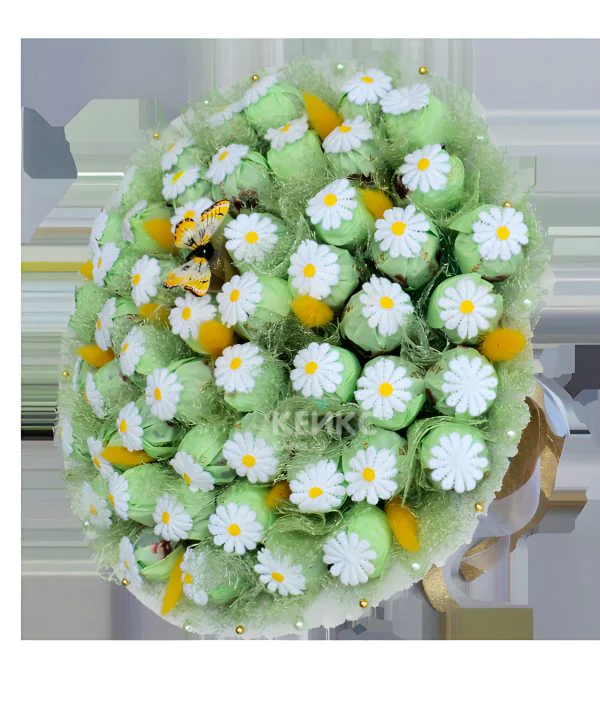 Букет из конфет ромашка 3 Фото