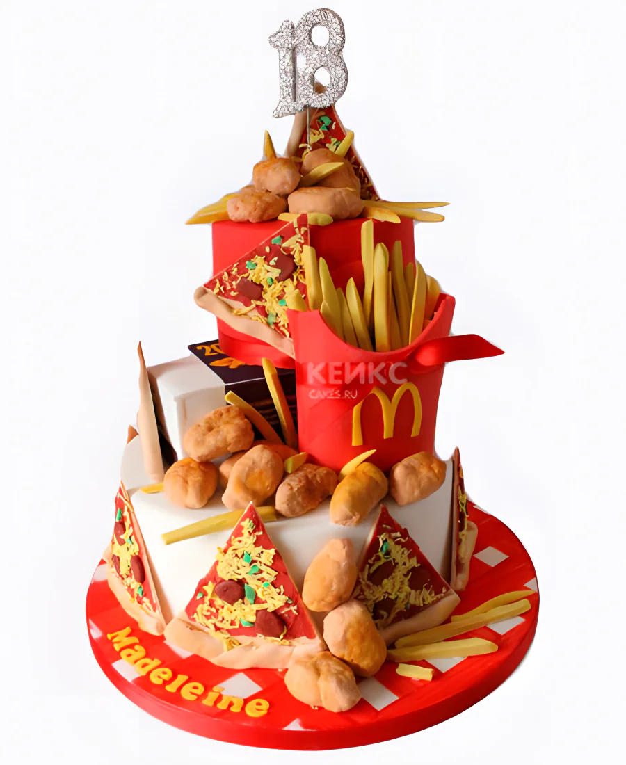 Торт на заказ со сложным декором