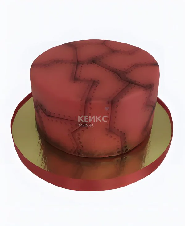 Торт абстракция красный Фото