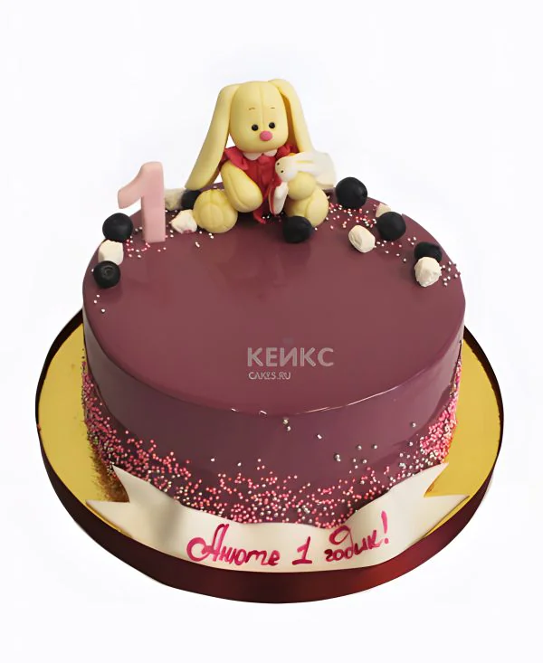Торт без мастики для девочки на 1 годик Торт без мастики для девочки на 1 годик Фото