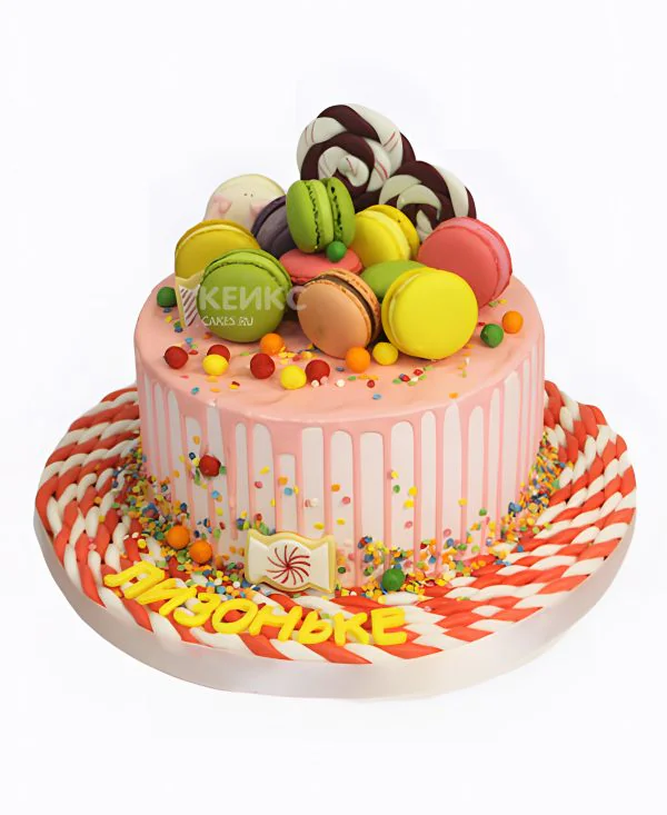 Торт без мастики на День рождения девочке Торт без мастики на День рождения девочке Фото