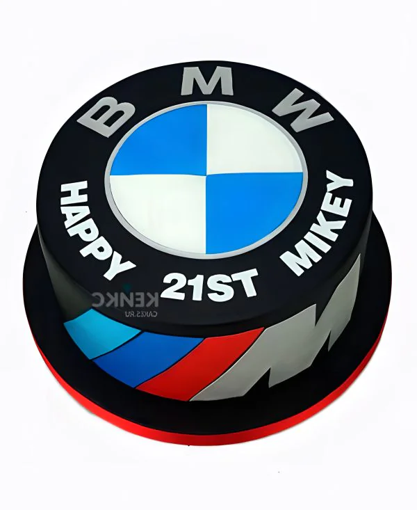 Торт БМВ с логотипом Фото