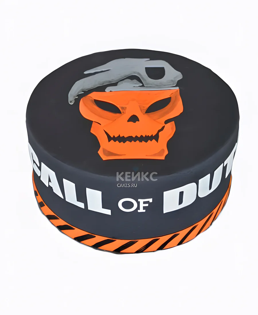Торт Call of Duty call с черепом Фото