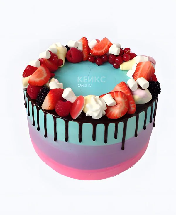 Торт с ягодами девушке на 15 лет Торт с ягодами девушке на 15 лет Фото