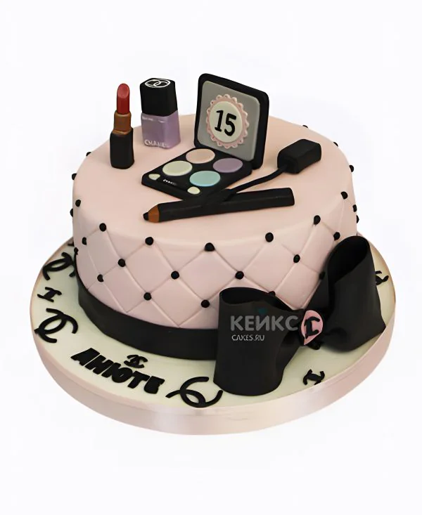 Торт с косметикой на 15 лет девушке Торт с косметикой на 15 лет девушке Фото