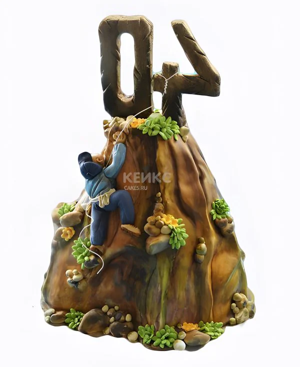 Торт для альпиниста в виде горы Фото