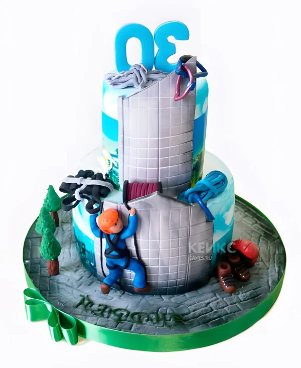 Торт для альпиниста на 30 лет Фото