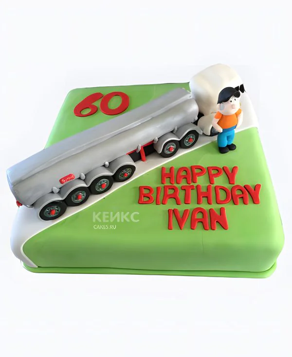 Яркий торт для дальнобойщика Яркий торт для дальнобойщика Фото