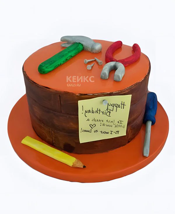 Торт с молотком и плоскогубцами Торт с молотком и плоскогубцами Фото
