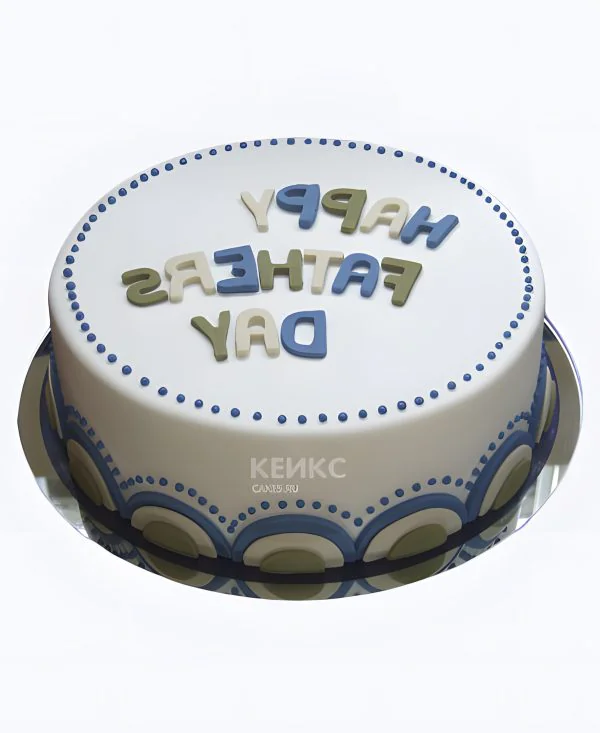 Милый торт с синими точечками Милый торт с синими точечками Фото