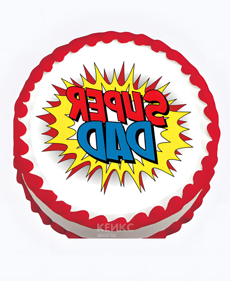 Необычный торт с надписью Фото