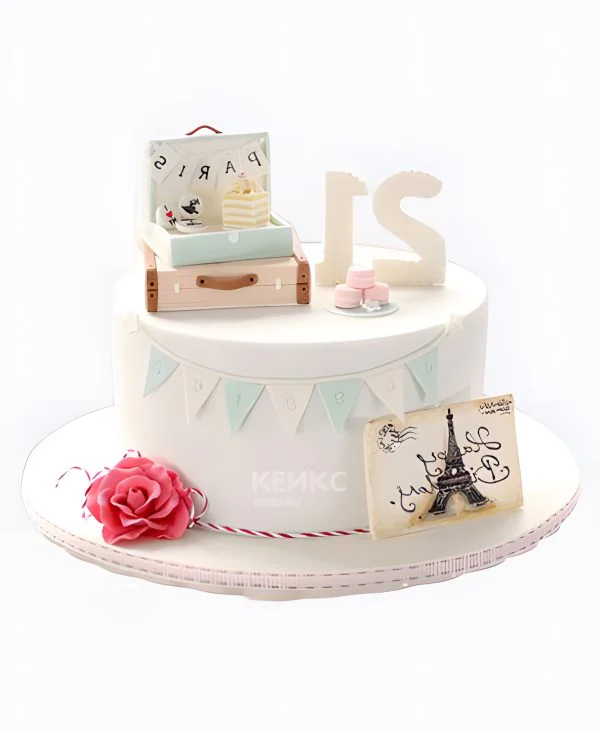 Воздушный торт для путешественницы Фото