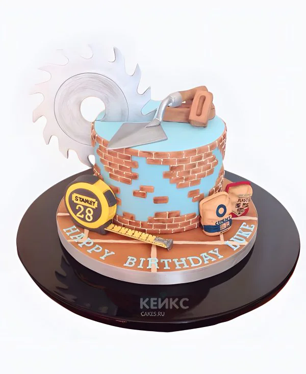 Прикольный торт для токаря Фото