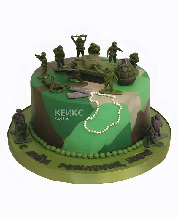 Торт для военного с танком Торт для военного с танком Фото