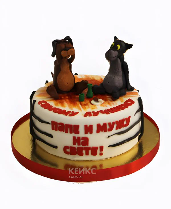 Торт с фигурками и надписью Торт с фигурками и надписью Фото